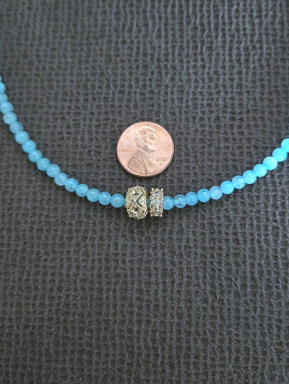 MacRae & Co. Blue Quartz with Charm Duo✌️ Necklace - NWT - Picture 7 of 16